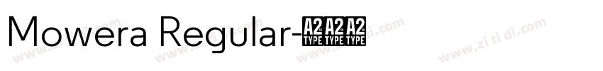 Mowera Regular字体转换